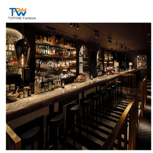 Bancone <span class=keywords><strong>Bar</strong></span> Vintage Classico per Pub, <span class=keywords><strong>Design</strong></span> d'Interni per Bistrot Irlandese, Arredamento per Ristoranti - Product Image 1
