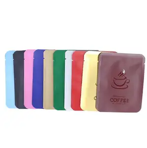 Entrega rápida Custom Matt Finish Foil Drip Coffee Pouch Stand Up Bag Para Sacos De Gotejamento De Café Embalagem De Embalagem De Saco De Café