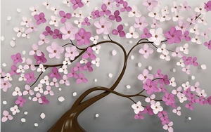 ZHIHAI Impression UV Décoration d'intérieur Paysage tropical de forêt tropicale <span class=keywords><strong>peint</strong></span> à la main <span class=keywords><strong>Fresque</strong></span> 8d 3d <span class=keywords><strong>Papier</strong></span> <span class=keywords><strong>peint</strong></span> - Product Image 4