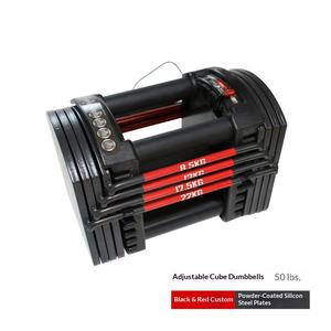 90 Pfund 22kg Gusseisen Verstellbare Hantelblöcke Schubladendesign Unisex Fitness für Zuhause - Product Image 6