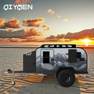 Tốt nhất của Trung Quốc sang trọng Châu Âu Mini trượt nhôm off-road Travel Trailer cho ngoài trời RV Cắm Trại Di chuyển <span class=keywords><strong>Camper</strong></span> Trailer - Product Image 1
