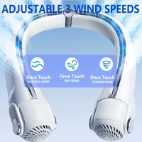 Petit refroidissement par Air rapide USB charge personnelle sans lame Portable portable électrique suspendu tour de cou ventilateur de cou pour l'été en plein air