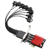 Tarjeta de Expansión Serial PCI Express de 8 Puertos RS232, Tarjeta de Expansión Serial de Alta Velocidad, Otros Accesorios de Computación