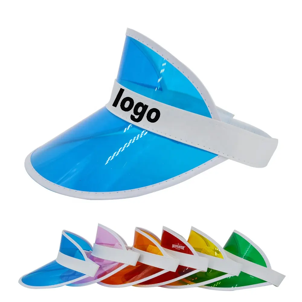 Venta directa de fábrica, parasol de plástico, parasol de PVC para fiesta, sombrero informal transparente