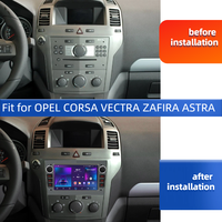 Autoradio Android 7 pouces 2 Din avec écran tactile IPS, GPS, USB, caméra de recul, compatible Opel Meriva/Astra/Vectra/Antara/Zafira