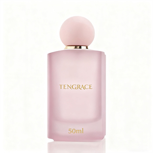 Elegant <strong>Pink</strong> 50ml Luxury Square Perfume <strong>Bottle</strong> Sprayer Frosted <strong>Pink</strong> Parfum Container Perfume <strong>Bottle</strong> with Custom Logo - Product Image 3