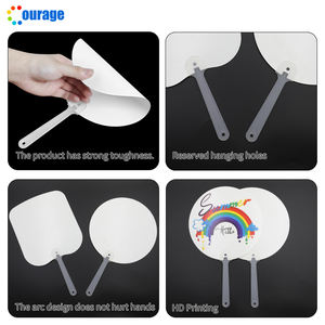 Éventails Publicitaires <span class=keywords><strong>PVC</strong></span> Vierge à Sublimation, Impression Double Face Personnalisée, Vente en Gros - Product Image 5