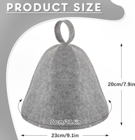 Venta al por mayor de mayor calidad Vaporarium Cap Russian Banya Cap Wool Sauna Hat para hombres y mujeres