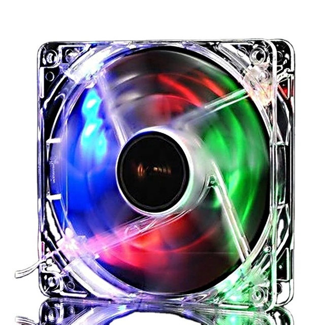 80MM PC Computer Cooling Fan With LED 8025 Cooling Fan 8cm Silent DC 12V LED Chassis Mo-lex 4D Plug Cooling Fan