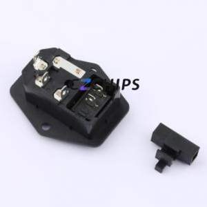 RT-C14B-H1+SS11-1BB AC Power Connector Through hole Component (THT) Connector IEC 320-C14 1 3 Panel Mount - Product Image 2