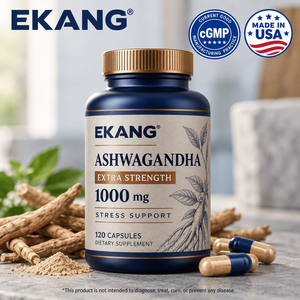 Capsules d'Ashwagandha 1000 mg Extra Fortes ISA, Complément Alimentaire pour le Soutien Anti-Stress, 120 Comprimés, Marque Privée OEM - Product Image 1