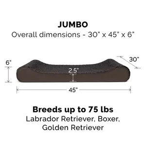 Luxuriöses Orthopädisches Hundebett aus Memory-Schaum, Extra Groß, Wasserdicht, Bissfest, mit Reißverschlussbezug, Nachhaltiges Plüschmaterial, Heißer Verkauf für Haustiere - Product Image 2