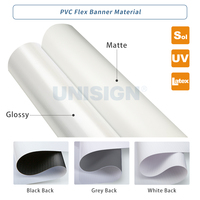 Matériel d'impression numérique Unisign, bannières flexibles en PVC Frontlit, rouleaux de bannières en vinyle, bannière flex PVC Frontlit Backlit 440GSM