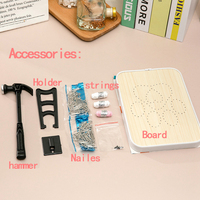 Kit d'artisanat d'art à cordes pour adultes, adolescents, débutants, enfants. Comprend tous les accessoires et cadres nécessaires, kit d'artisanat pour adultes, maison Wal