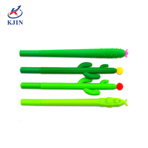 Nouveauté BAS quantité minimale de commande best-sellers chinois papeterie scolaire cadeau promotionnel créatif stylos <span class=keywords><strong>gel</strong></span> en forme de <span class=keywords><strong>Cactus</strong></span> et stylo en Silicone - Product Image 3