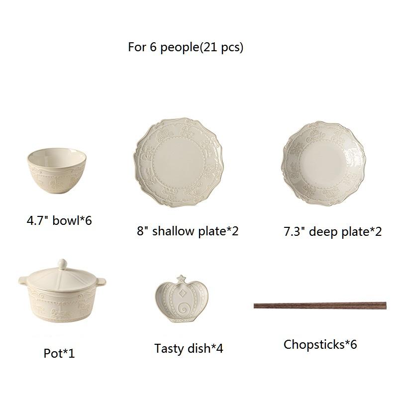 สำหรับ6คน (21ชิ้น)