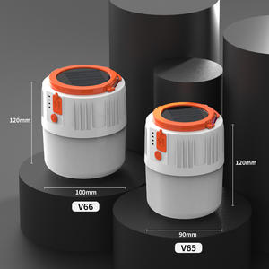 Ampoule <span class=keywords><strong>5</strong></span> Modes Portable 80000Lm Ip65 Lampe de Poche Bombillas Lanterne Solaire D'urgence <span class=keywords><strong>Camping</strong></span> Lumière Avec Télécommande - Product Image 2