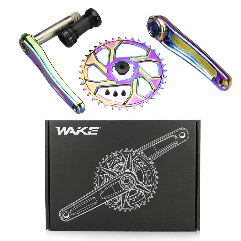 WAKE Bicycle Crankset - 170mm 104 BCD for Road & Kids' Bikes