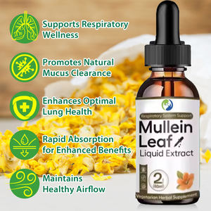 Ausreson Mullein extracto gota suplementos Natural Mullein hoja extracto gotas líquido orgánico Mullein gotas - Product Image 2