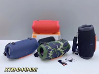 Enceinte portable sans fil XTRMM4 MINI Bluetooth en tissu, colorée, pour extérieur, avec caisson de basses, système audio étanche IPX4, lecteur de musique