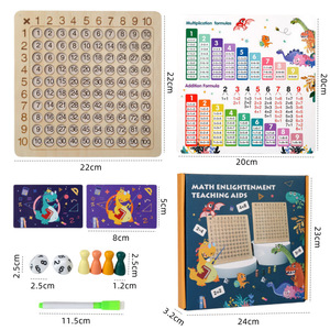 Conseil de multiplication de l'éducation précoce des enfants en bois Table arithmétique <span class=keywords><strong>math</strong></span>ématiques enseignement sida jouets éducatifs - Product Image 6