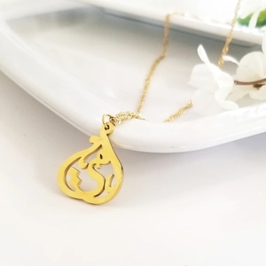 Personnalisé en acier inoxydable personnalisé mère arabe Script mot islamique prière musulman Allah pendentif Religion bijoux collier - Product Image 2