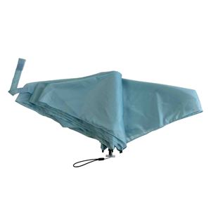 Parapluie compact pliable en trois sections en fibre de verre léger 5K à ouverture manuelle avec poignée en plastique pour le voyage - Product Image 2