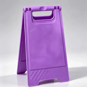 Señal de Suelo Mojado de PVC con Superficie Lisa e Impresión UV para Logotipos o Instrucciones de Advertencia Personalizadas - Product Image 1