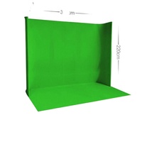 Simar Kit de studio chroma key portable en coton en forme de U, sur mesure, avec ensemble de toiles de fond