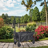 Hitree Vente Chaude Portable Heavy-Duty Pliant Wagon pour Plage Camping Pliable Chariot Poussette Chariot