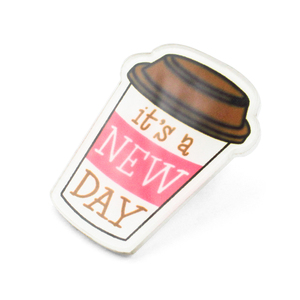 Pin de solapa, tarjeta de respaldo, decoración de estilo americano, café, Boba, té de la leche, pastel de frijol rojo, Pin de solapa de esmalte duro suave de Metal - Product Image 6