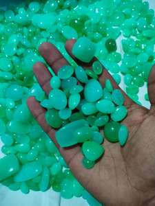 หินคริโซเพรสธรรมชาติเกรดสูงอัญมณีเจียระไนแบบหลวมสีเขียวอ่อนบำบัดอัญมณีขัดเงารูปร่างต่างๆ - Product Image 2