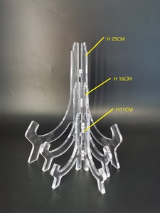 Bảng hiển thị hàng đầu Kệ chủ đứng gấp khung ảnh nhựa Giá vẽ rõ ràng trong suốt tấm Acrylic Giá vẽ - Product Image 4