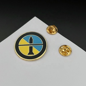 Perno in metallo personalizzato con bandiera <span class=keywords><strong>USA</strong></span> in oro morbido smalto duro con spilla UKR - Product Image 3