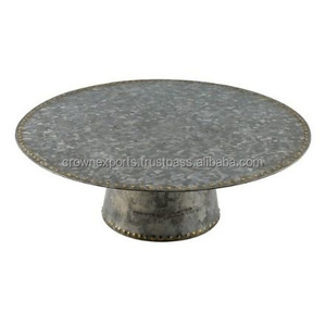 Natural galvanized cake stand for wedding and birthday parties in high quality metal use Cake Tool Metal Cake Stand - Product Image 1