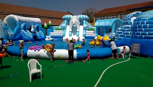 Parc aquatique gonflable géant en PVC, jeux et équipements de <span class=keywords><strong>piscine</strong></span> aquatique extérieure pour jouer - Product Image 6