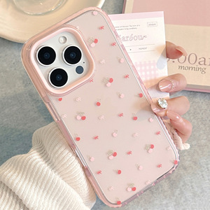 Funda para Teléfono iPhone 17 Pro Max / 15 con Diseño de Cereza Dulce, Compatible con 14, Suave 13 Transparente 11 de Silicona - Product Image 1