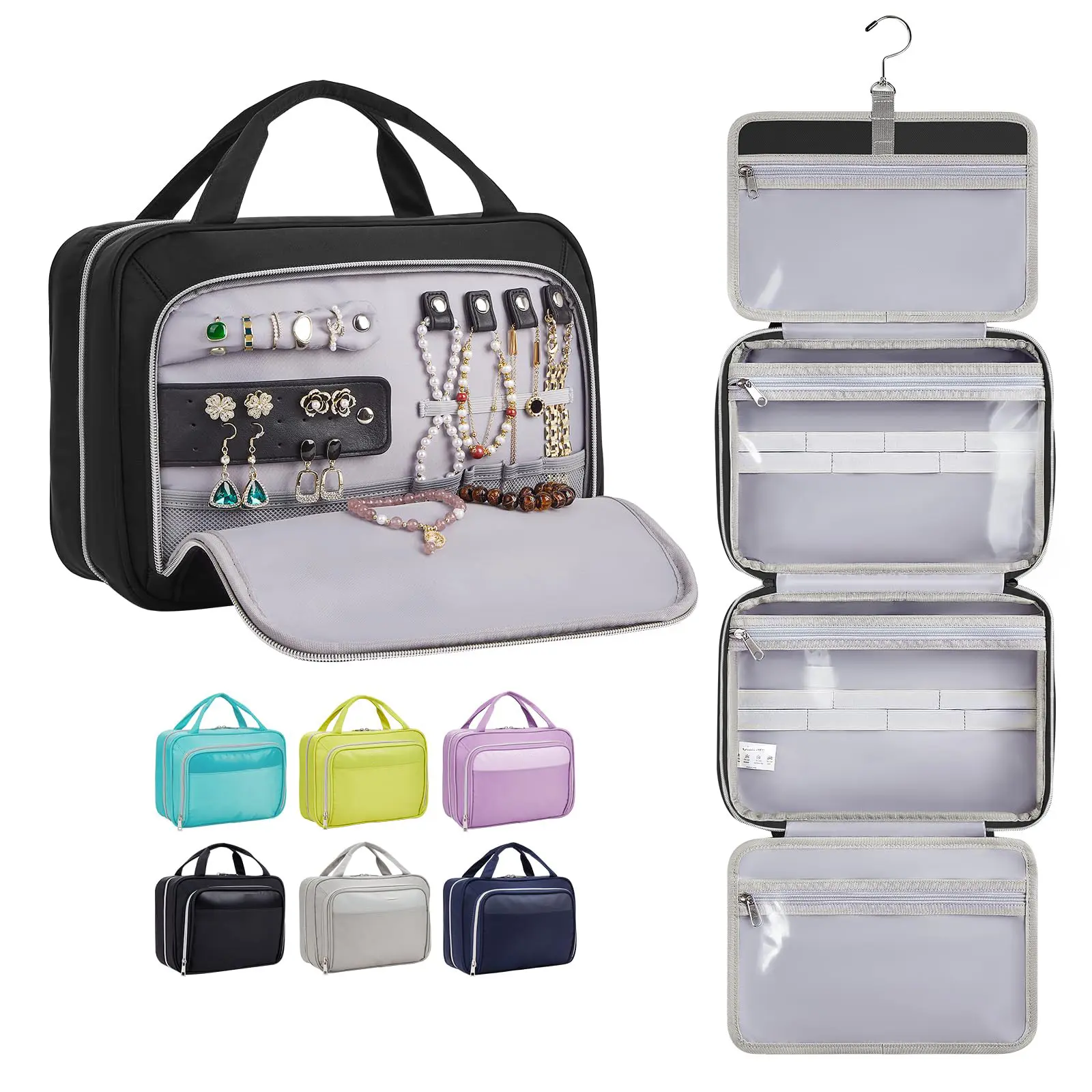 DICHOS 화장품 가방 여성용 대용량 맞춤형 로고 화장품 보관 메이크업 가방