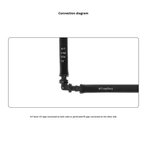 Raccords de tuyauterie capillaire PE 4/7 mm à double barbelure anti-goutte pour usage agricole et de jardin - Product Image 2