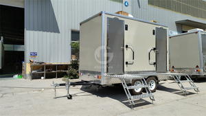 Toilettes mobiles modernes VIP, faciles à nettoyer, toilettes portables avec douche pour l'extérieur - Product Image 4