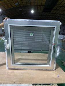 Kích thước tùy chỉnh cửa sổ PVC màn trập trượt uPVC louver cửa với được xây dựng trong rèm đôi rỗng Kính di chuyển cửa sổ PVC nhà sản xuất - Product Image 5