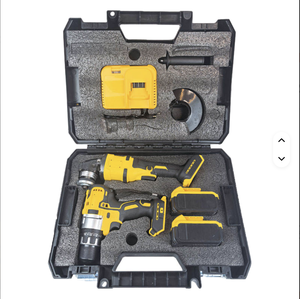 2 1 Lithium Battery Power <b>Tool</b> Set Factory OEM Drill Angle Chrome Vanadium Steel Torque Wrenches 3-Year DM-3 Brushless Motor Off - Product Image 4