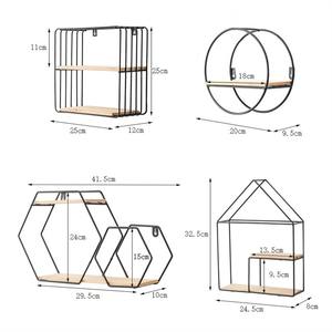 Organizador de Gabinete Colgante <span class=keywords><strong>para</strong></span> Utensilios de Cocina, Organizador de Pared de Madera y Hierro <span class=keywords><strong>para</strong></span> Baño y Artículos del Hogar - Product Image 5