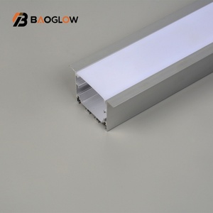 New 40*32 Modern Customized Led Extruded Low Profile Aluminum Frame Profile for Led <b>Lighting</b> Surface Mounted Celling Wall Floor - Product Image 4