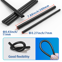 Bâton de colle thermofusible en résine noire pour usage général bricolage artisanat adhésif solide industriel haute viscosité
