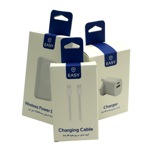 Caja de Cartón con Impresión Personalizada y Relieve para Empaque de Banco de Energía, Caja para Empaque de Productos Electrónicos - Product Image 1