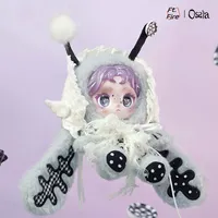 Authentique Ftfire Ossia Soft Edges Series Blind Box 6 pièces/ensemble, poupées en peluche PVC style gothique, porte-clés décoratifs, breloques de sac, jouets