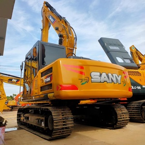 Excavatrice sur chenilles Sany SY135C d'occasion, 13,5 tonnes, d'origine chinoise, faible nombre d'heures, machine de construction, bien entretenue, d'origine chinoise - Product Image 2