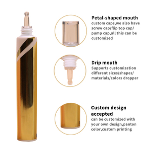 Tubo di imballaggio cosmetico per la cura degli occhi da 10ml <span class=keywords><strong>a</strong></span> 40ml tubo di compressione <span class=keywords><strong>a</strong></span> <span class=keywords><strong>goccia</strong></span> con ugello in materiale plastico per la riparazione del Gel - Product Image 6