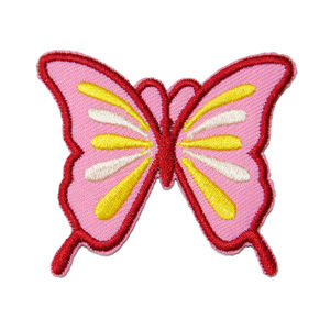 Patch en tissu polyester brodé à thème papillon de dessin animé mignon pour vêtements, sacs, chapeaux et jeans - Patch décoratif DIY - Product Image 3